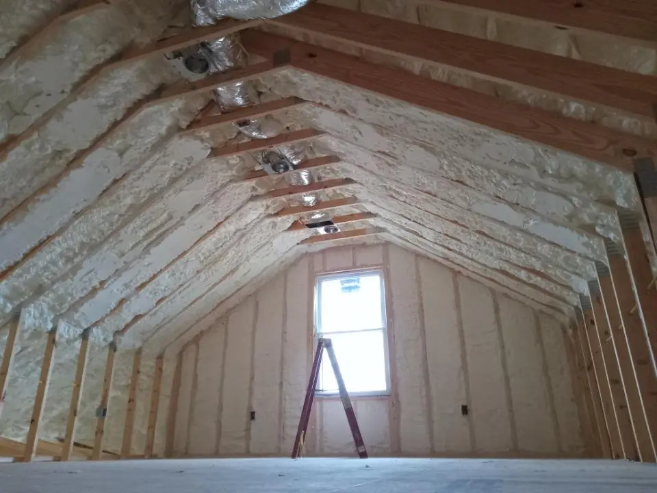 Spray foam roofing application for Crawl Space Insulation project in Canton